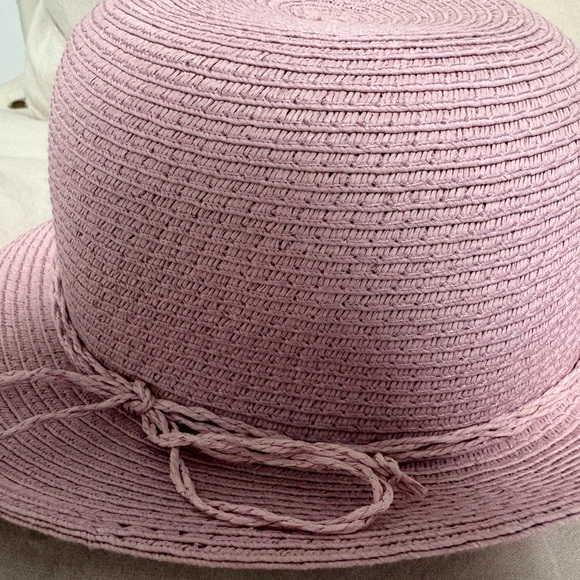 D&Y Purple Pink Women's‎ Paper Straw Cloche Hat - Picture 5 of 6